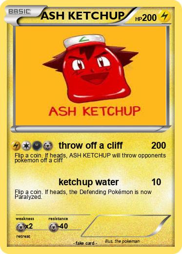 Pokemon ASH KETCHUP