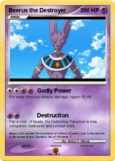 Pokemon Beerus the Destroyer