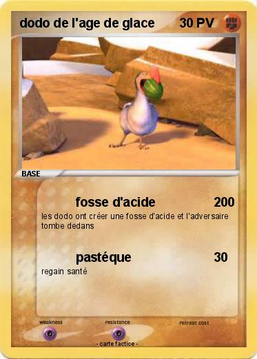 Pokemon dodo de l'age de glace