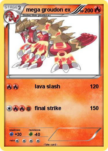 Pokemon mega groudon ex