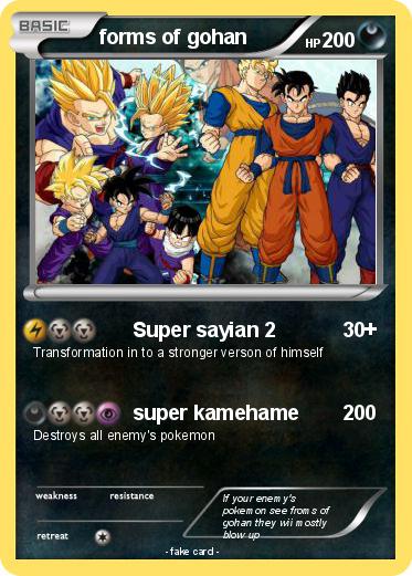 Pokemon forms of gohan