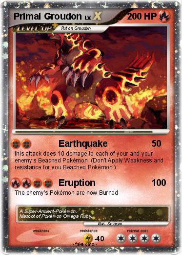Pokemon Primal Groudon