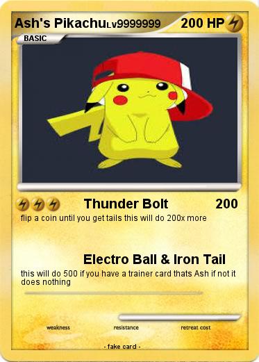 Pokemon Ash's Pikachu