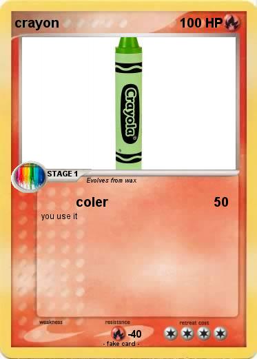 Pokemon crayon