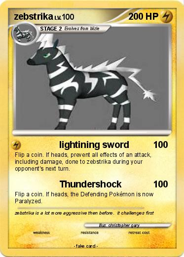 Pokemon zebstrika