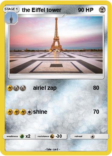Pokemon the Eiffel tower