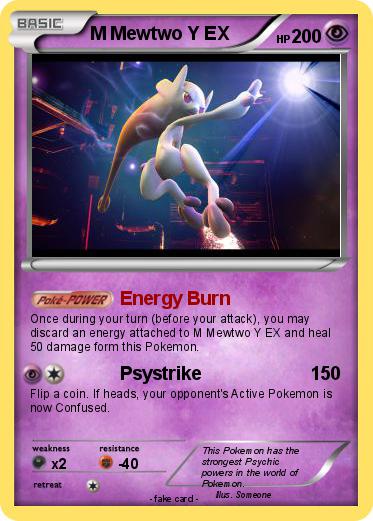 Pokemon M Mewtwo Y EX
