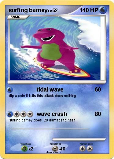 Pokemon surfing barney