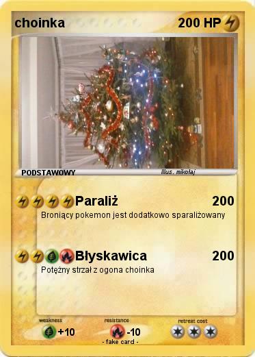 Pokemon choinka