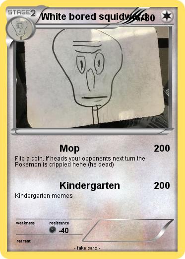 Pokemon White bored squidward