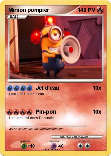 Pokemon Minion pompier