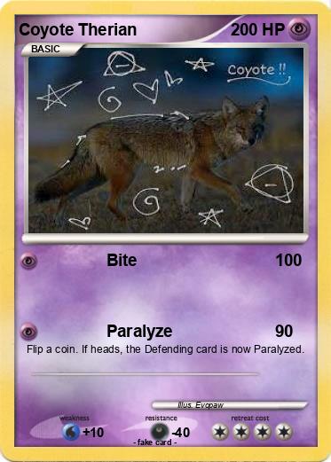 Pokemon Coyote Therian