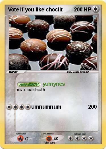 Pokemon Vote if you like choclit