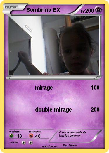 Pokemon Sombrina EX