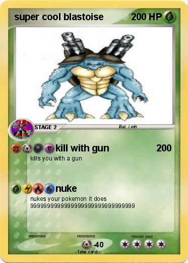 Pokemon super cool blastoise