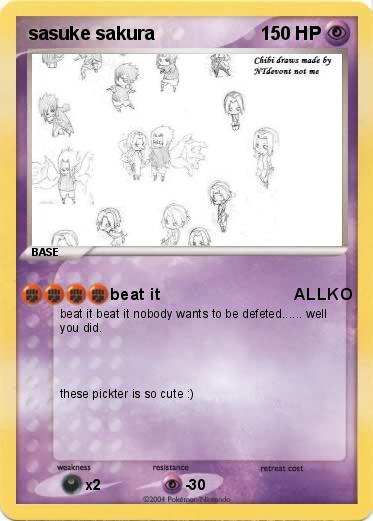 Pokemon sasuke sakura 