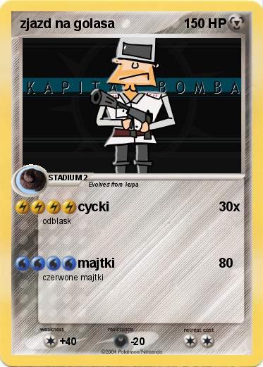 Pokemon zjazd na golasa