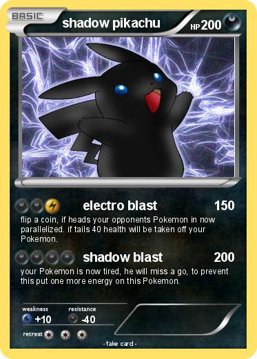 Pokemon shadow pikachu