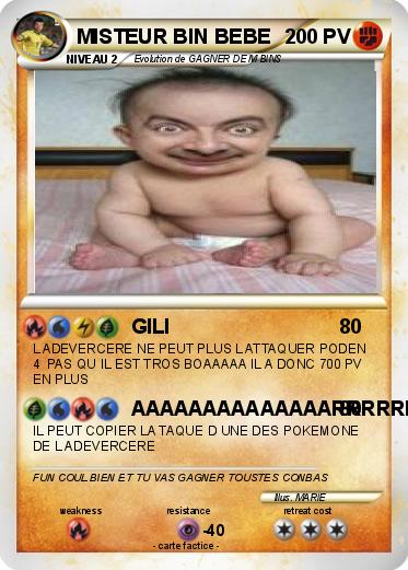 Pokemon MISTEUR BIN BEBE