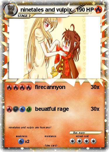 Pokemon ninetales and vulpix