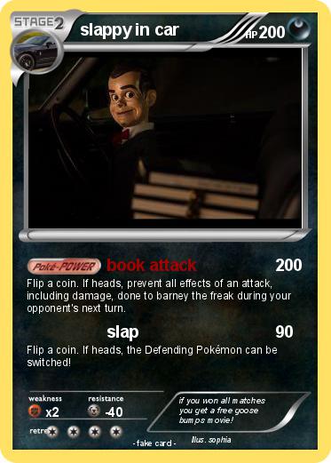 Pokemon slappy in car