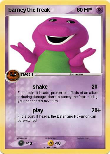 Pokemon barney the freak