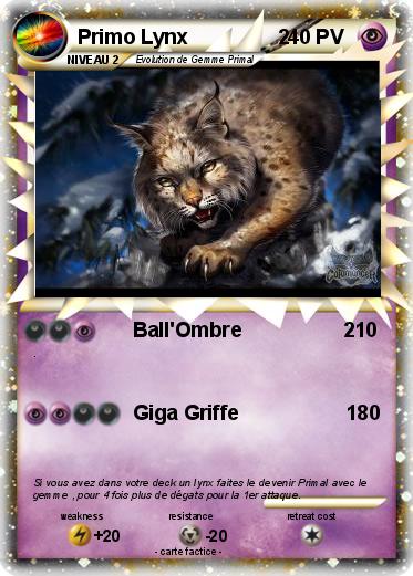 Pokemon Primo Lynx                2