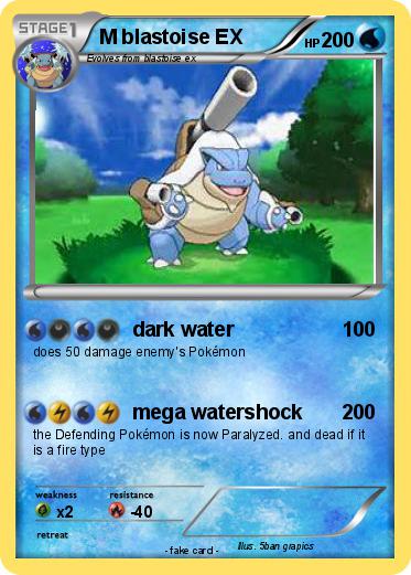 Pokemon M blastoise EX