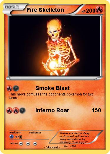Pokemon Fire Skelleton