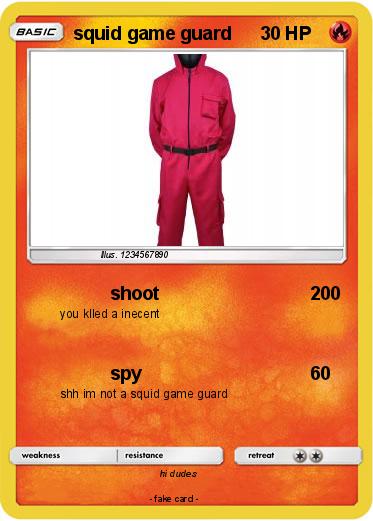 Pokemon squid game guard