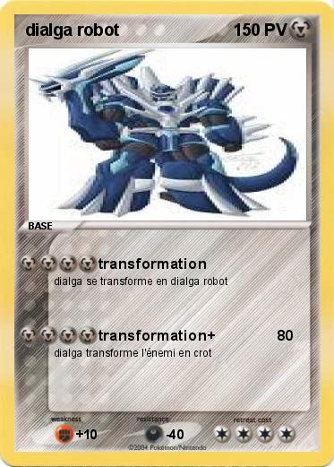 Pokemon dialga robot