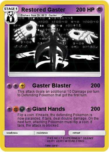 Pokemon Restored Gaster