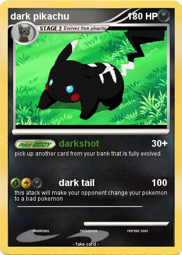 Pokemon dark pikachu