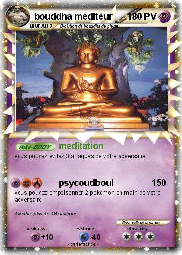 Pokemon bouddha mediteur