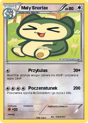 Pokemon Maly Snorlax