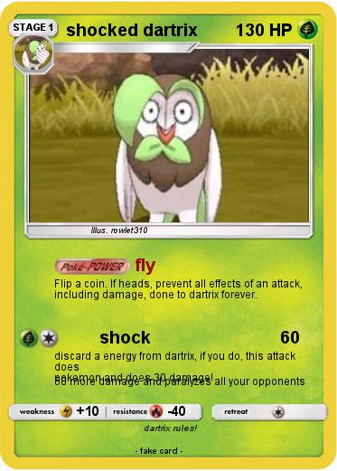 Pokemon shocked dartrix