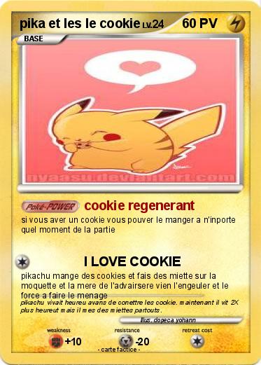 Pokemon pika et les le cookie