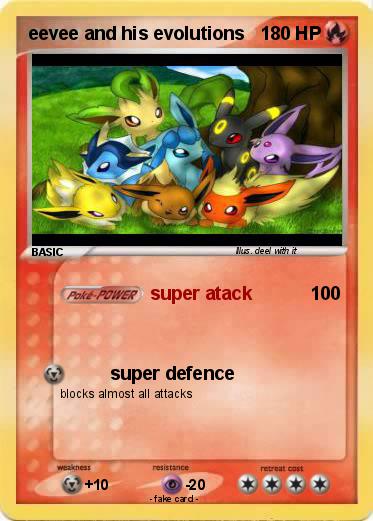 Pokemon eevee and his evolutions