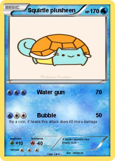 Pokemon Squirtle plusheen