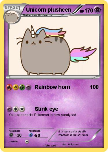Pokémon Unicorn plusheen - Rainbow horn - My Pokemon Card