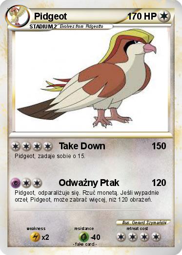 Pokemon Pidgeot