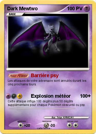 Pokemon Dark Mewtwo