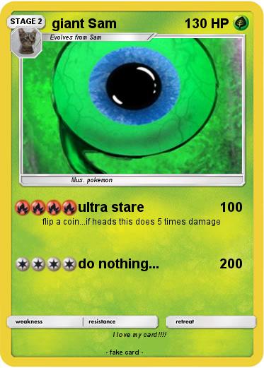 Pokemon giant Sam