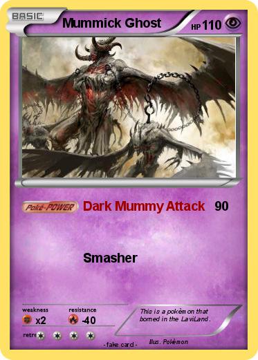 Pokemon Mummick Ghost