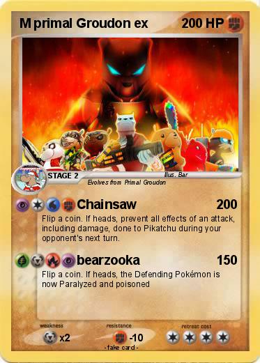 Pokemon M primal Groudon ex