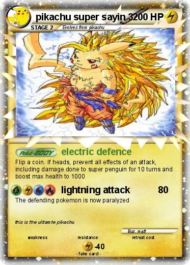 Pokemon pikachu super sayin 3