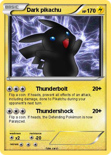 Pokemon Dark pikachu