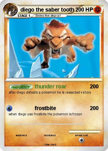 Pokemon diego the saber tooth