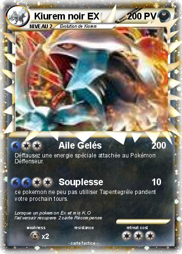 Pokemon Kiurem noir EX