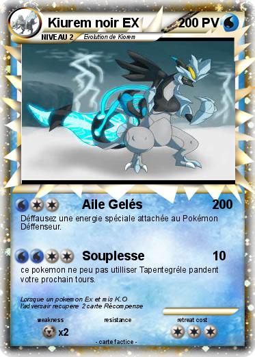 Pokemon Kiurem noir EX